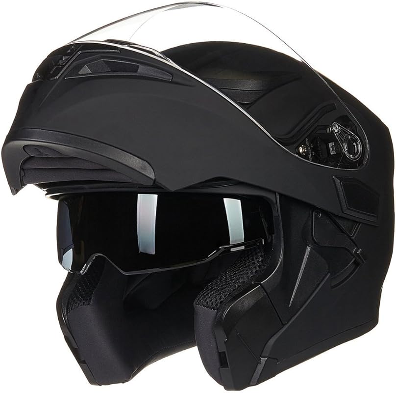 Best Motorcycle Helmets - Top 6 Helmets Reviewed In 2026 2 ILM Model 902/902L Dual Visor Flip-Up Modular Full Face Motorcycle Hel