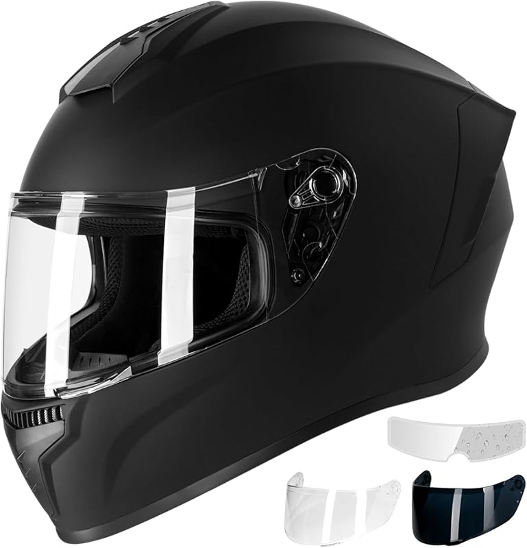 7 Best Affordable Motorcycle Helmets In 2026 - Quality Picks, Expert Reviewed 6 Full Face Motorcycle Helmet for Adults, DOT Approved, with Anti-Fog Fi