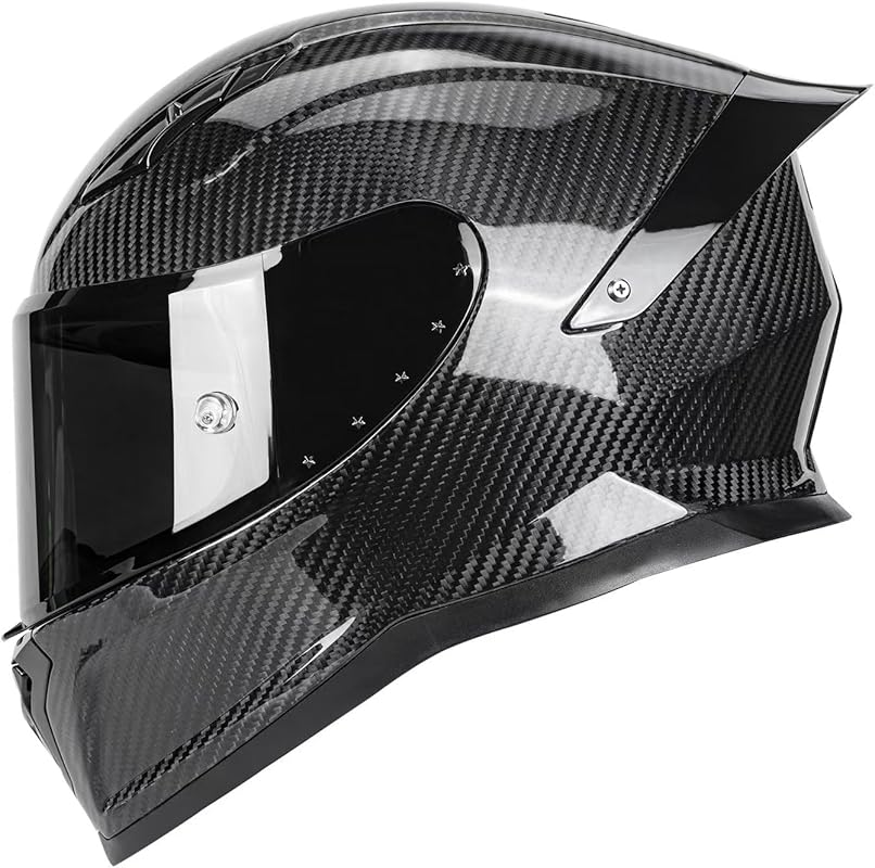 Best Carbon Fiber Motorcycle Helmet - Top 5 Helmet In 2026 1 Carbon Fiber Full Face Motorcycle Helmet with Spoiler for Sport Tourin